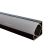 LED Strip Profiel Zwart - 1 Meter - Opbouw Hoek - Compleet met afdekkap - Hoekprofiel 18x18mm