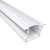 LED Strip Profiel Inbouw | 3 Meter uit één stuk | Wit | 16.7x14.2mm | Diep model | Voor LED strips tot 12mm