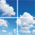Fotoprint - afbeelding - wolk - | - verdeeld - over - 4 - panelen - | - 595 - x - 595 - mm