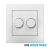 Duo - dimmer - afdekplaat - | - helderwit - | - ion - industries