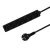 Zesvoudige - tafelcontactdoos - | - 5m - | - zwart