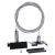SYSTEEMPLAFOND PENDELSET | 2 METER | ZWART | VOOR 3-FASE RAILS