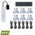INBOUWSPOTS TOLOS | SET 6 STUKS | MET AFSTANDBEDIENING | SILVER