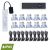 INBOUWSPOTS TOLOS | SET 10 STUKS | MET AFSTANDBEDIENING | SILVER