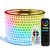 RGB LED Strip 220V – 10m | 20m | 30m | 40m | 50m – Dubbele Rij – 96 LED/m – Hoge Lichtopbrengst – IP65 Waterdicht – Plug & Play