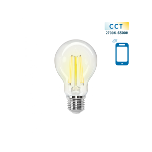 Slimme LED Filament - Dimbaar - E27 - A60| CCT 2700K tot 6500K - 6W vervangt 62W