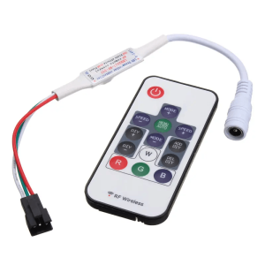 Digitale LED strip Pixel Controller RF 14KEY met 358 effecten (WS2811)