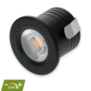 LED MINI INBOUWSPOT | PHOBOS | 2W | ZWART | DIM2WARM