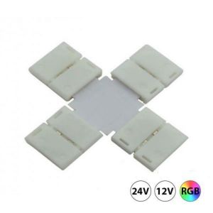 LED Strip RGB X click connector kruising soldeervrij 10mm