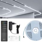 LED Strip Digitaal - 6000k Koud Wit - 10 Meter - 126LED/M - SPI/Addresseerbaar - 24V - Waterdicht IP67 - RA>80 - Met lichteffecten - Inclusief Mi-Light(MiBoxer) SPI Controller en afstandsbediening