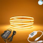 LED Strip COB - 5 Meter - Complete set - 3000k - warm wit - 320LED/m - Met App / Wi-Fi controller