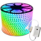LED Strip - 20 Meter in één rol(1x 20meter) - RGB - meerdere kleuren - 60LED/m - IP65  - Met Drukknop