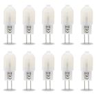 10x LED G4 - Koud wit licht 6500k - 1.3W vervangt 13W (Voordeelverpakking)